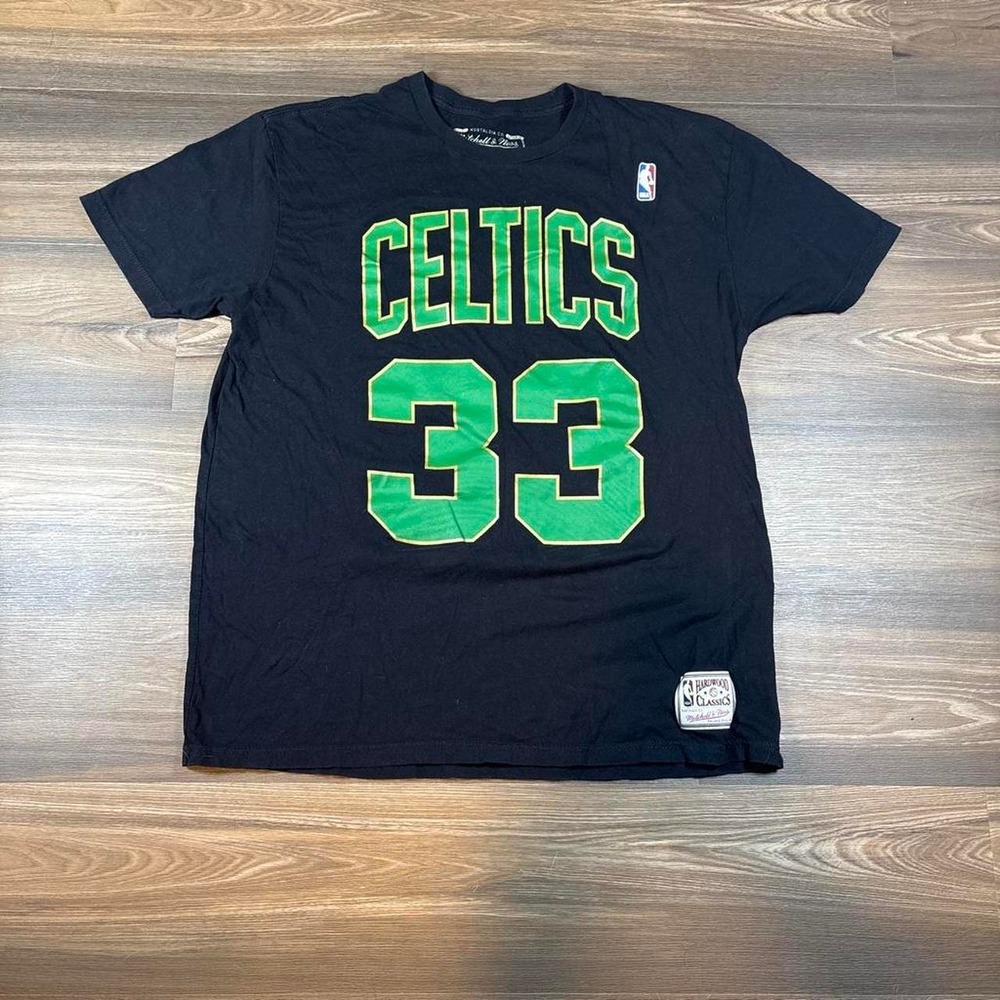 Mitchell & Ness Larry Bird Boston Celtics black t-shirt